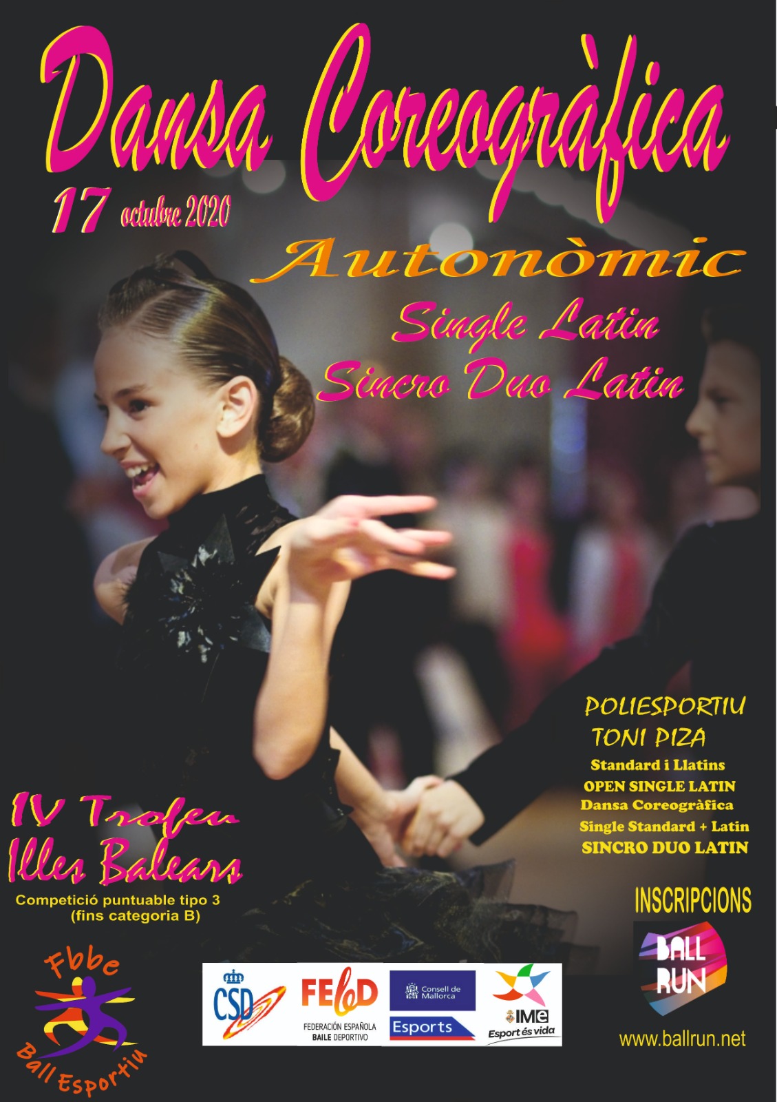 Campionat autonòmic Dansa Coreogràfica, Autonòmic Single Latin & Autonòmic Synchro Latin 2020