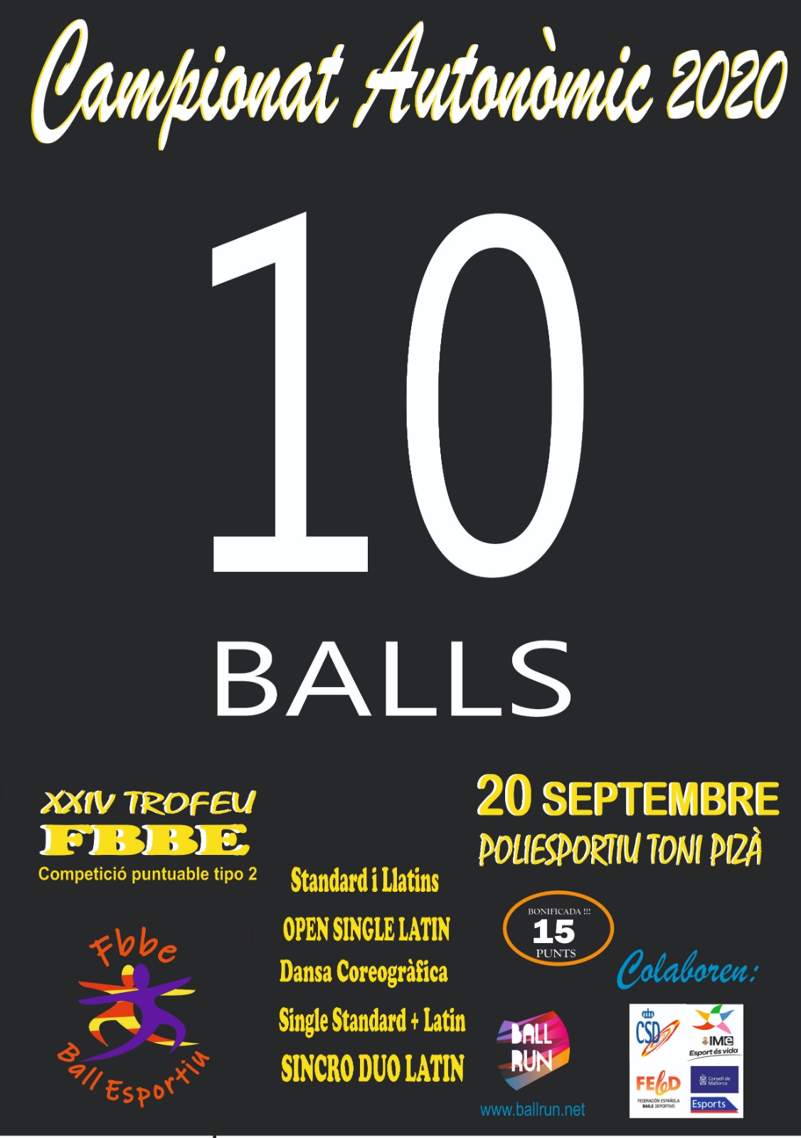 Campionat autonómic 10 balls & Single 10 balls 2020
